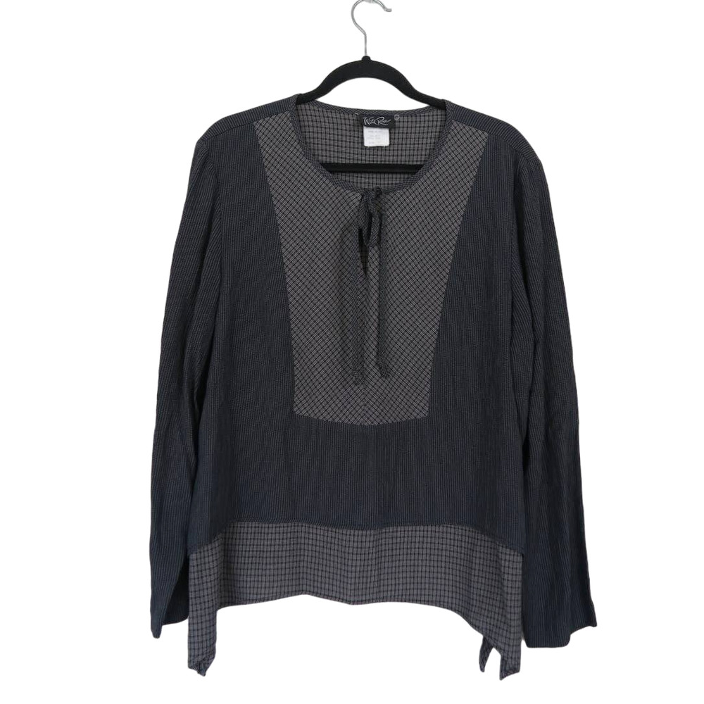 Wild Rose Vintage Women's Tie Neck Layered Lagenlook Blouse.‎ Size 12